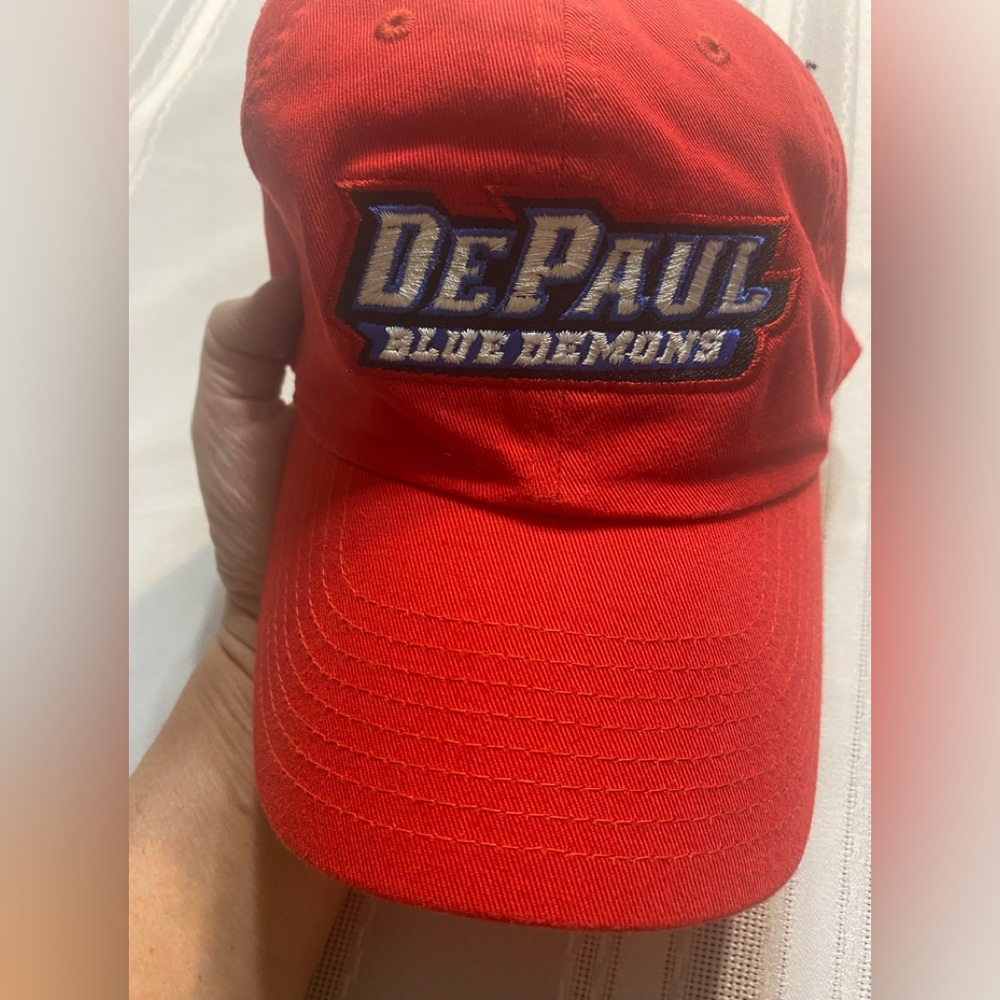 DePaul University Blue Demons Nike hat one size unisex baseball style red NCAA